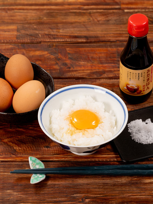 コロンブスの茶卵の卵かけご飯セット｜こっこらんど